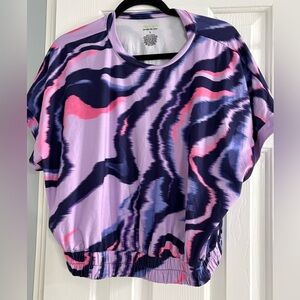 Tek Gear Purple and White Top